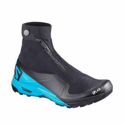 Salomon S/LAB XA ALPINE 2 - Miesten Polkujuoksukengät - Mustat/Sininen